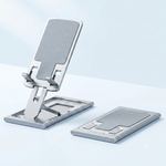 Support Téléphone Bureau Aluminium — Réglable & Pliable