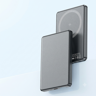 Batterie Externe Sans Fil Magnétique 5000mAh — Ultra Fine 8.8mm