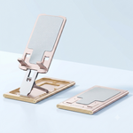 Support Téléphone Bureau Aluminium — Réglable & Pliable