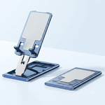Support Téléphone Bureau Aluminium — Réglable & Pliable